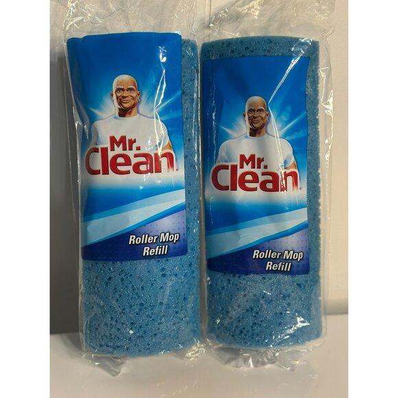 Mr. Clean Classic Blue Roller Mop Refill – Absorbent Household Cleaning Pad 2 PK - Picture 2 of 4